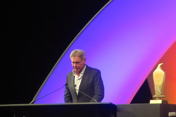 Harrison Ford Giving NBAA Speech