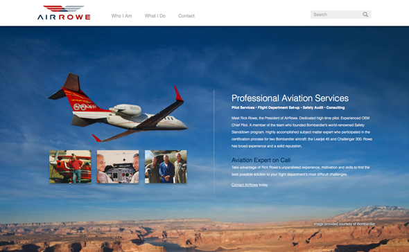 Web Design for AirRowe