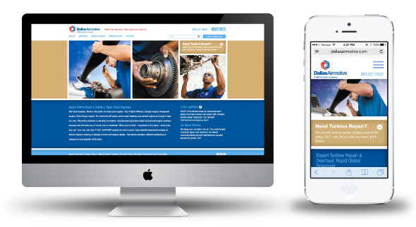 Responsive Design Dallas Airmotive