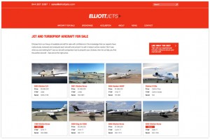 Elliott Jets’ new website allows jet buyers to compare and contrast aircraft using a custom-built comparison tool that also works on any mobile device. Click on the image to launch Elliott Jets' site.