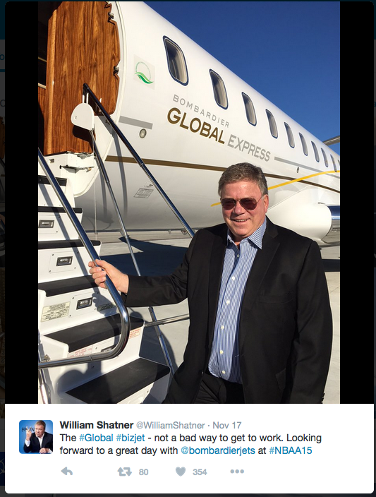 William Shatner social media