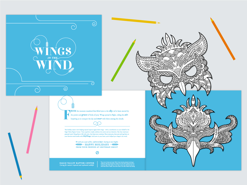 Wings in the Wind holiday greeting