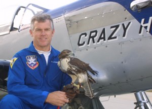  Lee Lauderback with his P-51D Mustang Crazy Horse.
