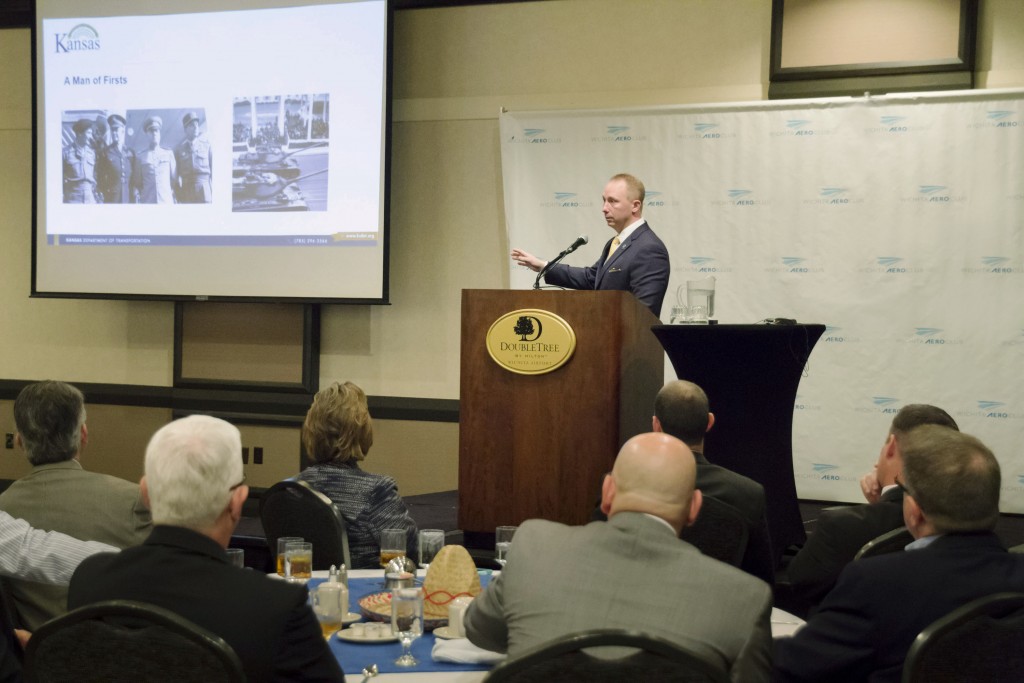 The recently appointed director of the Kansas Department of Transportation – Merrill Atwater – is the great grandson of former President Eisenhower. The Air Capital renamed its airport in 2015 to Wichita Dwight D. Eisenhower National (from Wichita Mid-Continent). Photo credit: Ricardo Reitmeyer, Visual Media Group.