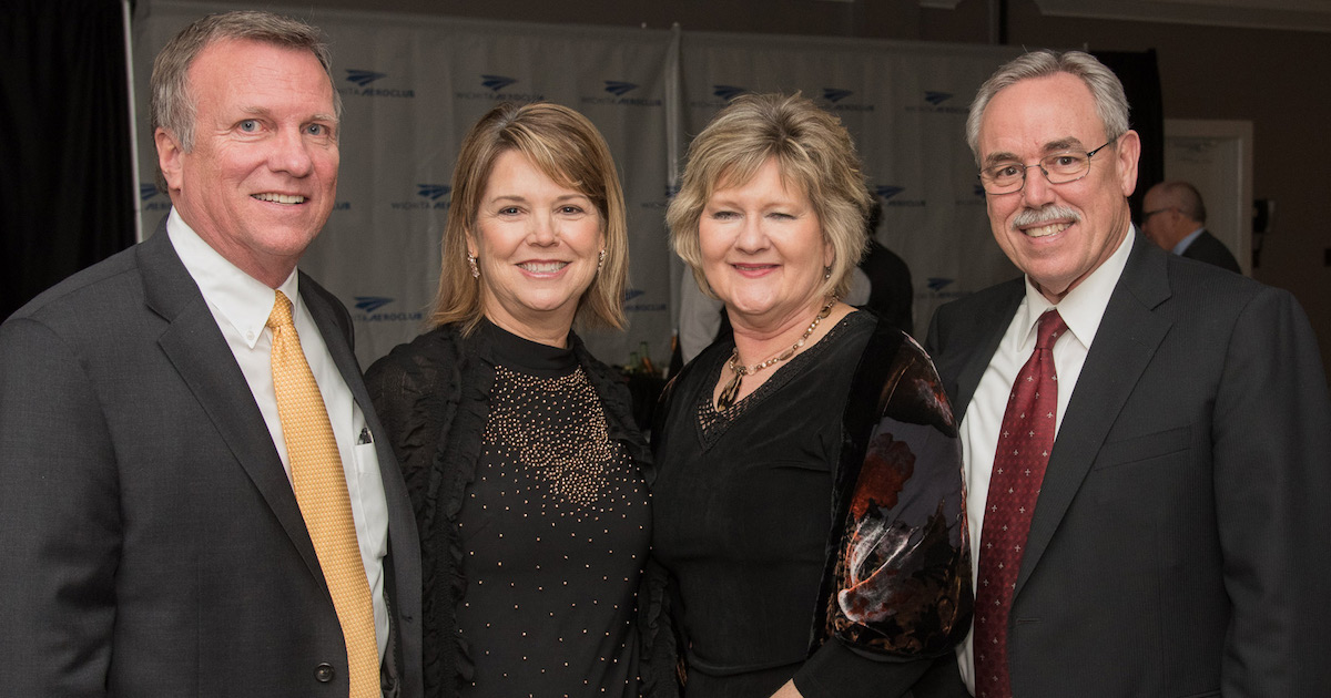 Yingling Aviation CEO Lynn Nichols at the 2018 Wichita Aero Club Gala