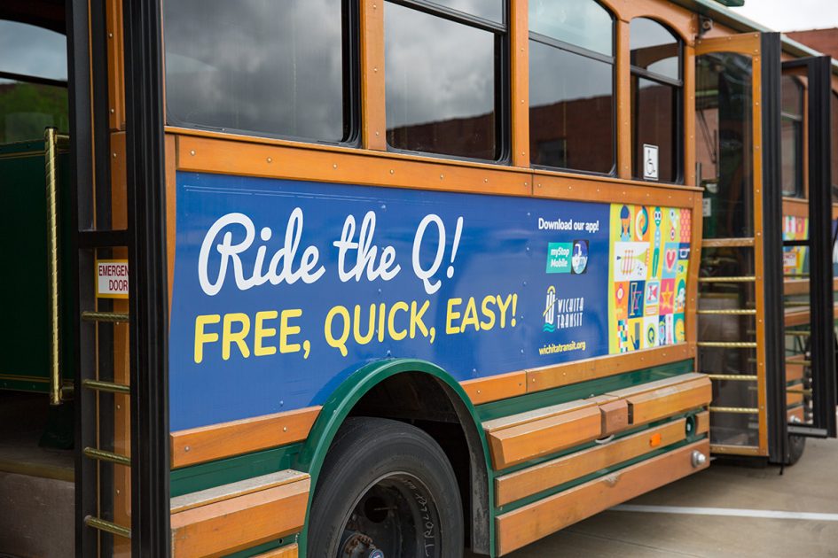 Q Line Trolley Wichita Kansas