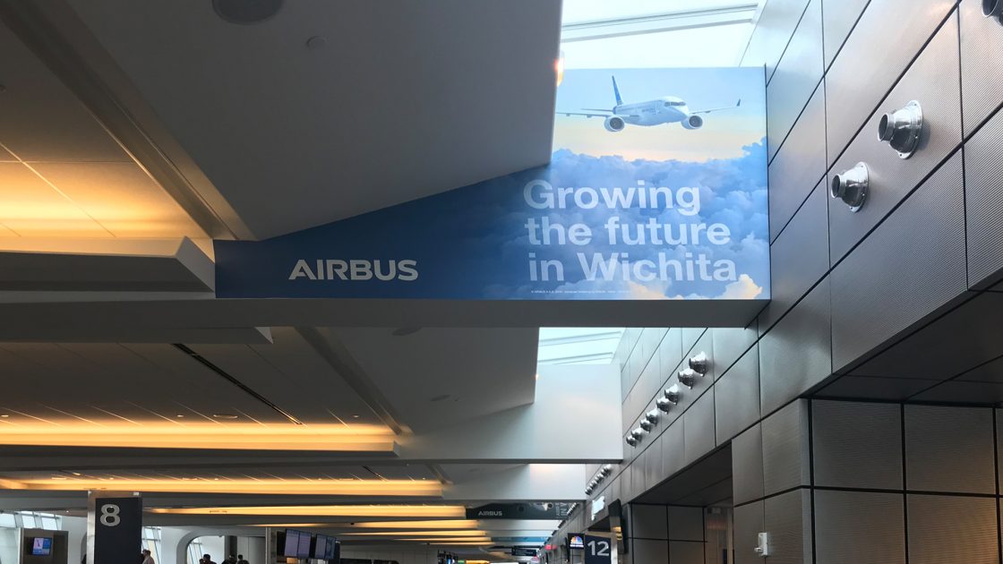airbus wichita eisenhower national airport display wichita kansas