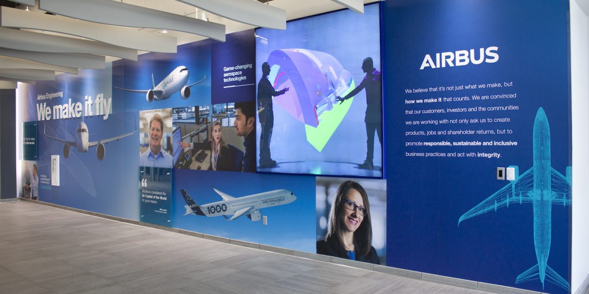 Atrium as Showcase for Airbus Americas
