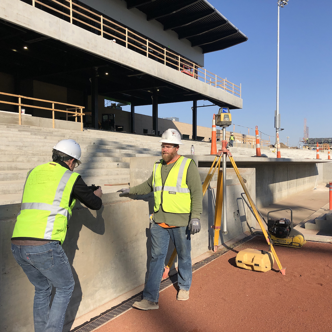 video testimonials with ballpark construction staff