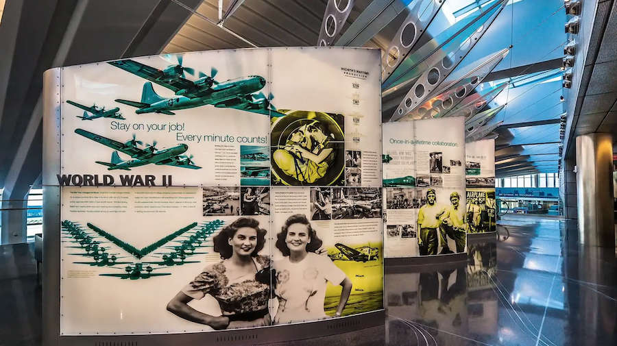 WWII airport exhibit design