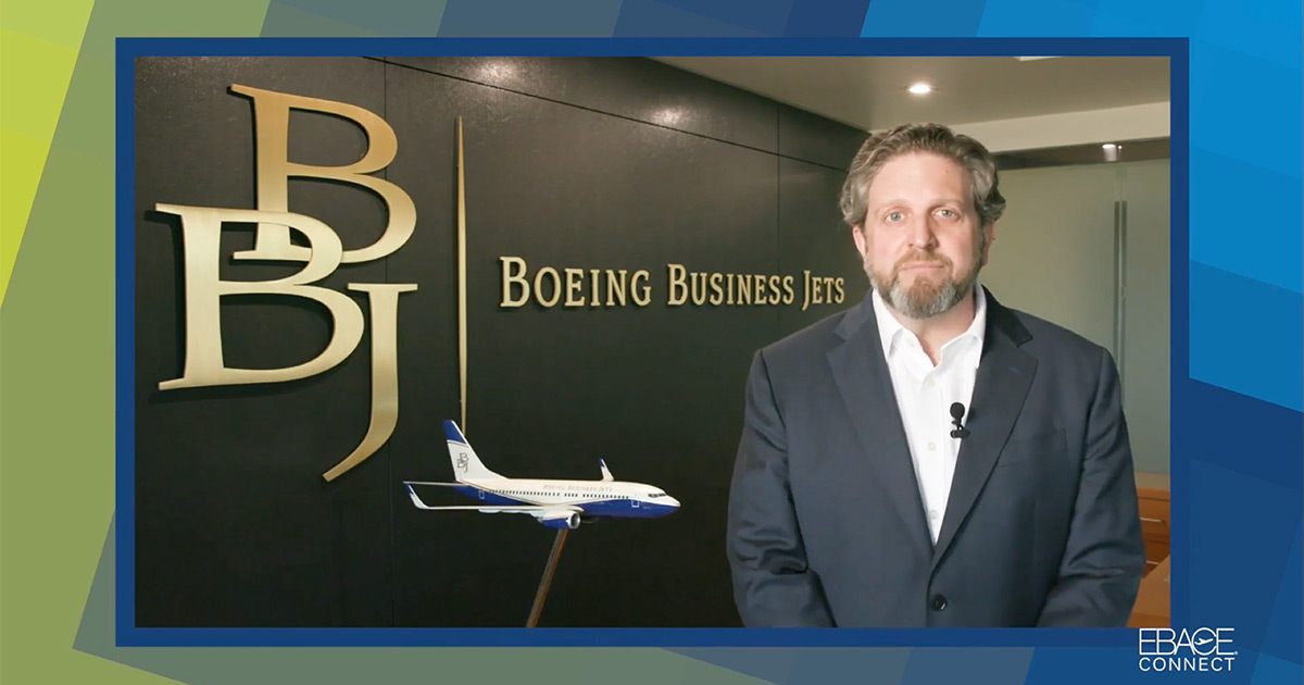 Boeing Business Jets President James Detwiler at EBACE Connect