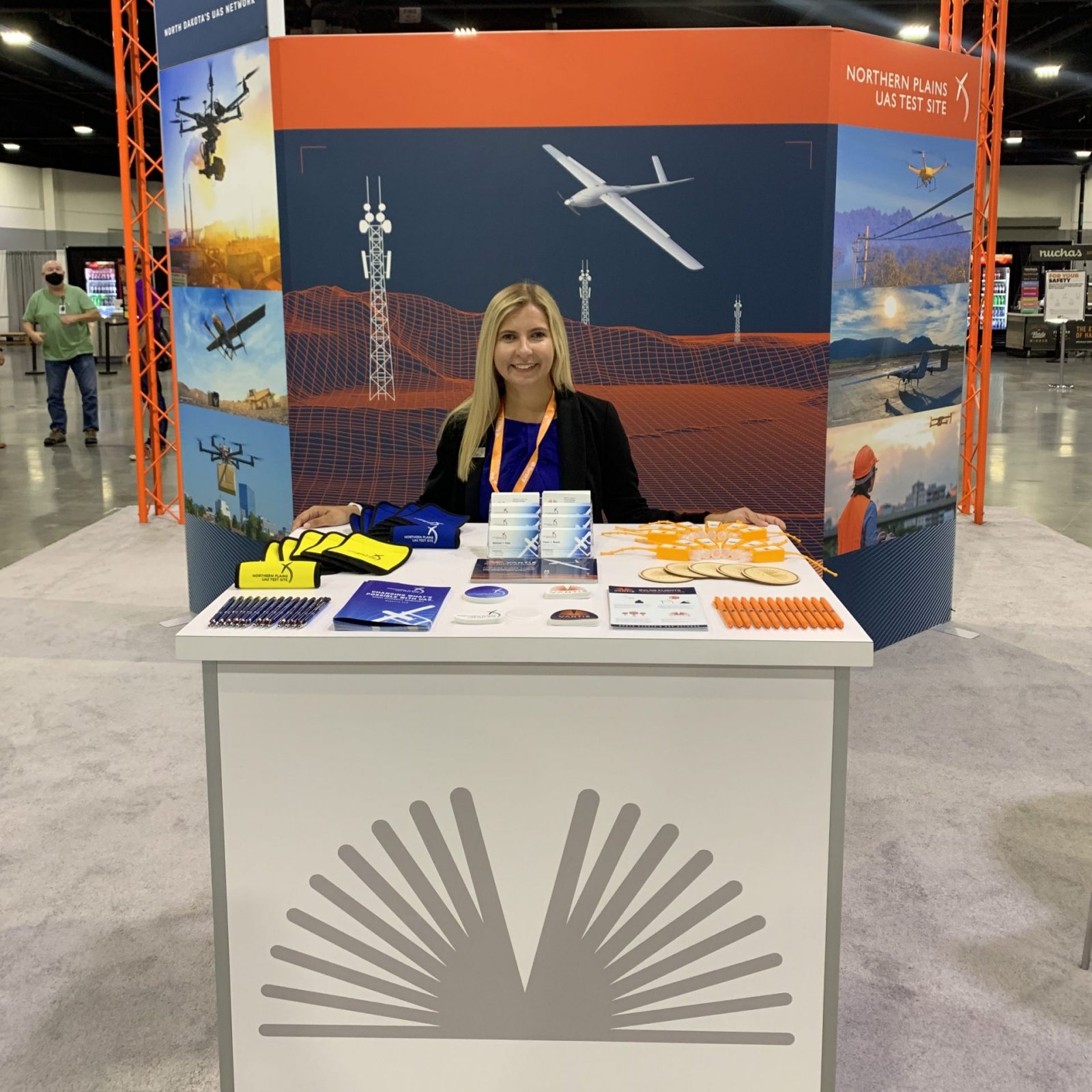 Samantha Stinson providing trade show support to Vantis at AUVSI XPONENTIAL