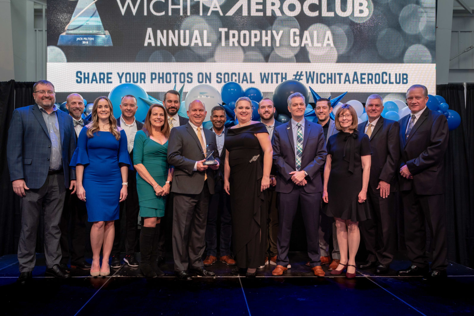 Dr. John Tomblin was honored at Wichita Aero Club Gala